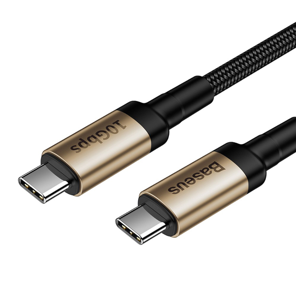 Baseus Cafule 100W USBPD TypeC 3.1 Cable for MacBook Pro (Gold)